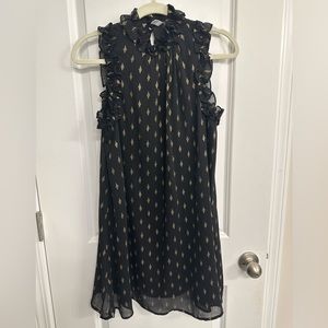 black & gold boutique dress